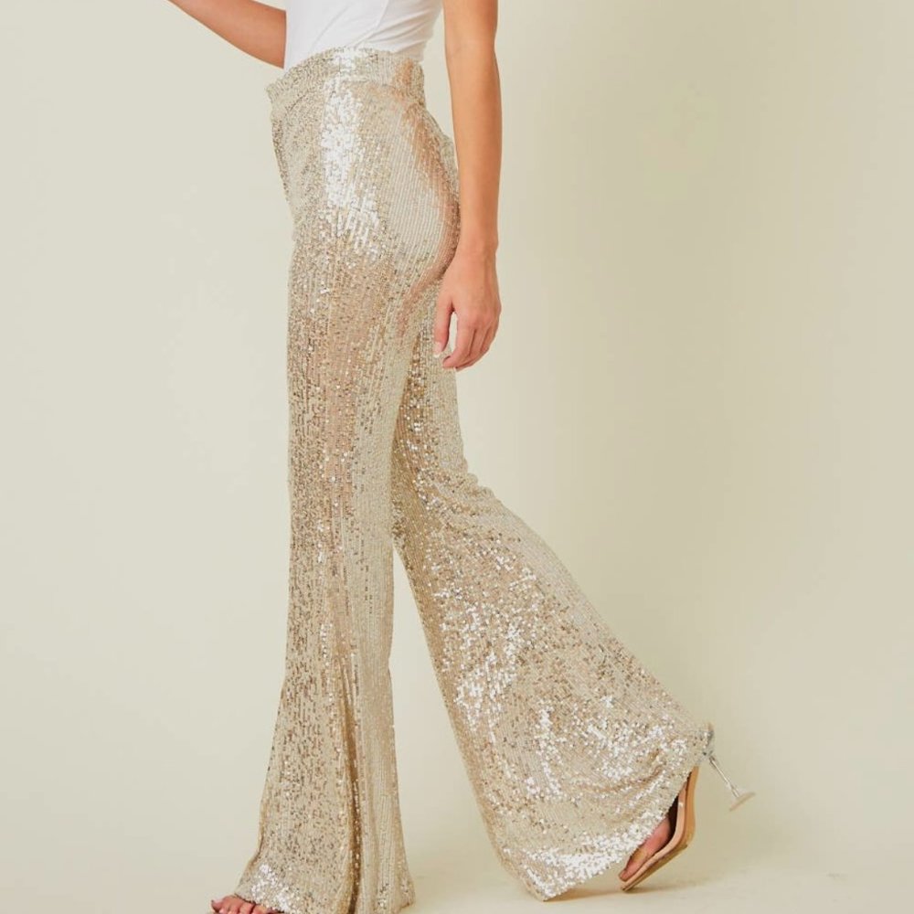 Rose gold Sequin Pant - Saints and Hearts